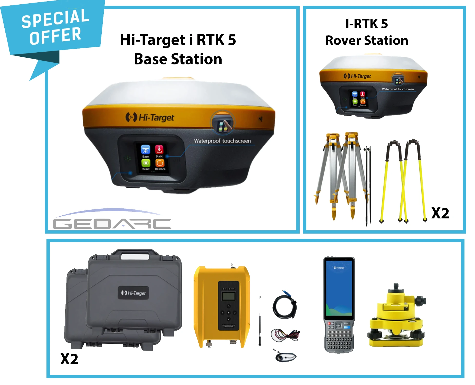 Hi-Target iRTK5 Rover + iRTK Base (Full Set)